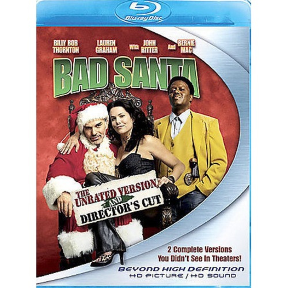 Bad Santa Blu-ray Disc 2007 Unrated Directors Cut Billy Bob Thornton Comedy
